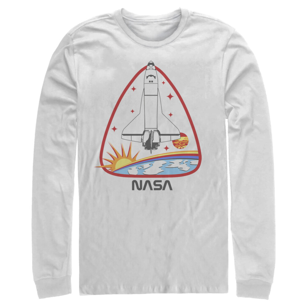 Men's NASA Space Shuttle Crest  Adult Long Sleeve Shirt