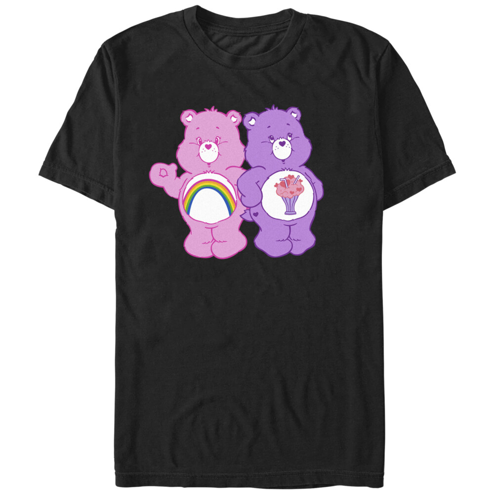 Men's Care Bears Chear Bear and Share Bear  Adult T-Shirt
