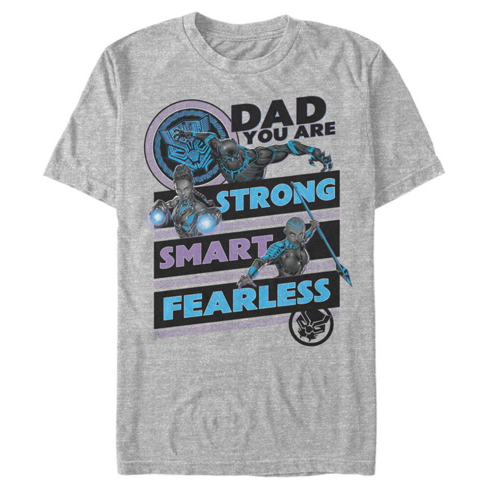 Men's Marvel Black Panther Dad You are Strong Smart Fearless  Adult T-Shirt