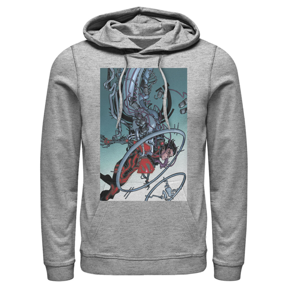 Men's Superman Robotic Fall  Adult Pull Over Hoodie