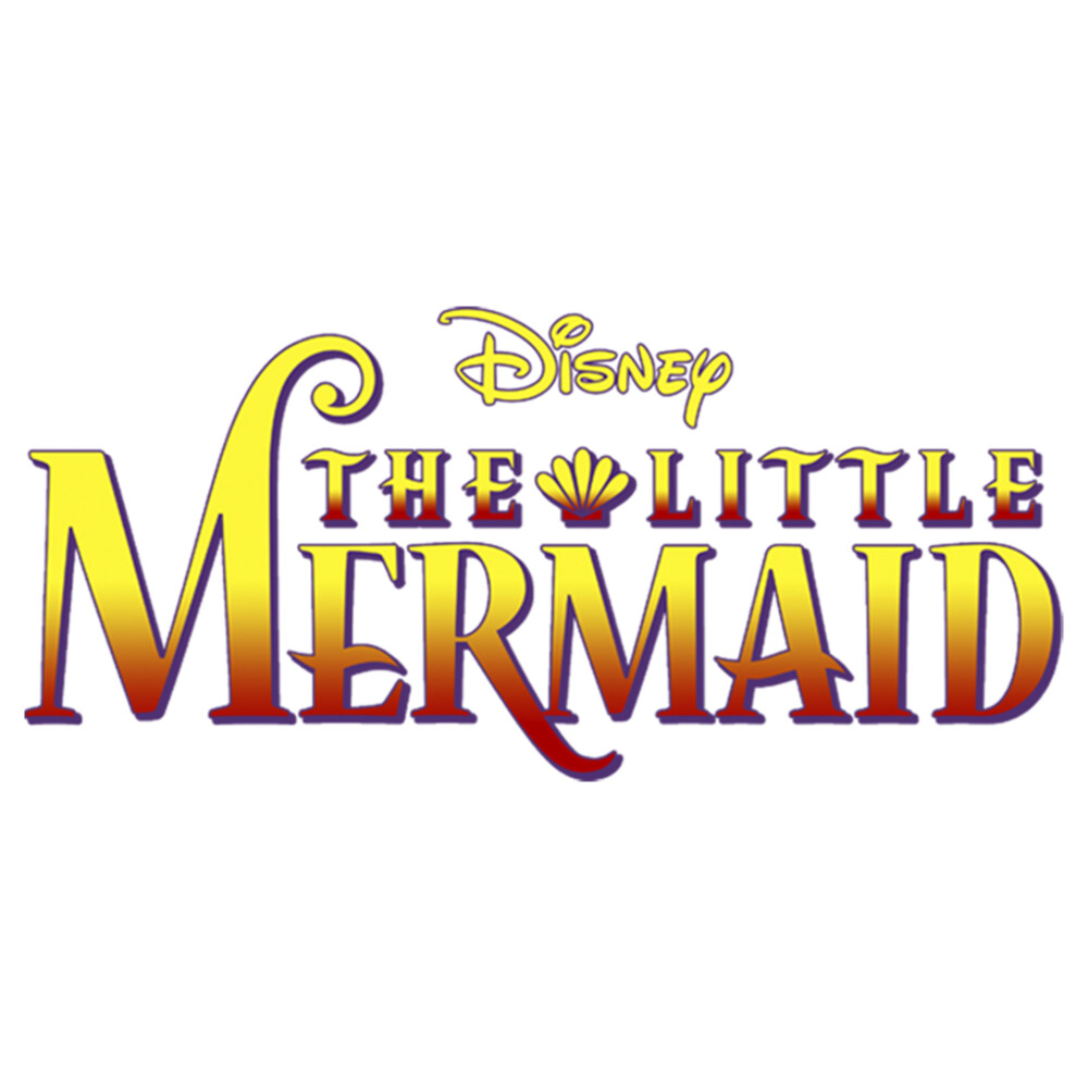 Men's The Little Mermaid Ariel Movie Logo  Adult Baseball Tee