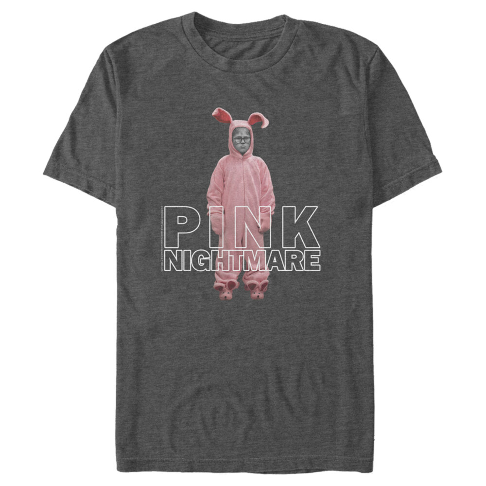 Men's A Christmas Story Ralphie Parker Pink Nightmare  Adult T-Shirt