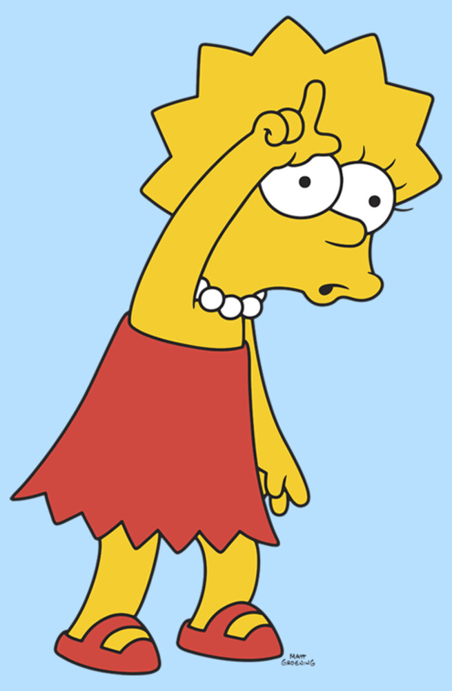 Men's The Simpsons Lisa Loser  Adult T-Shirt