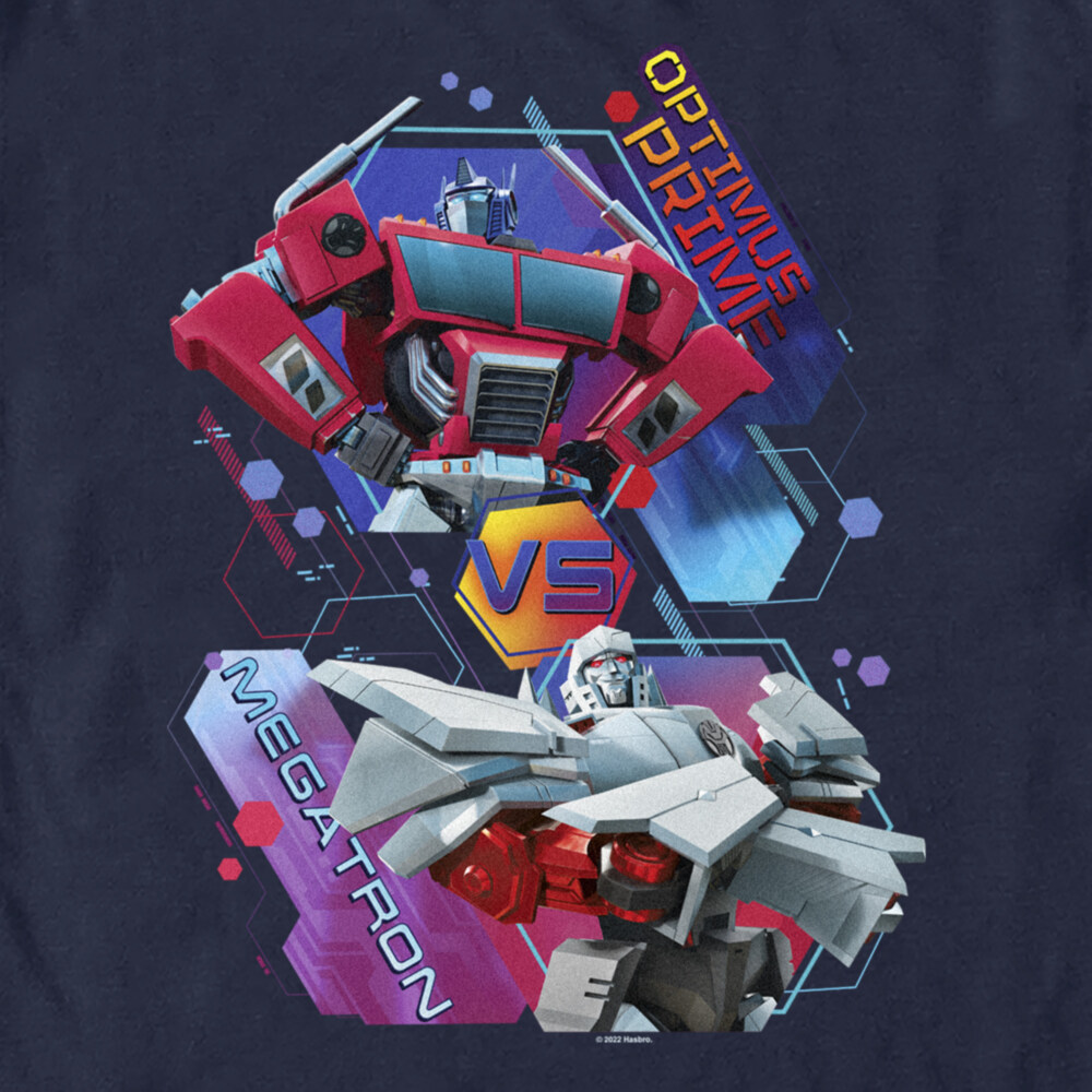 Men's Transformers: EarthSpark Optimus vs Megatron  Adult T-Shirt