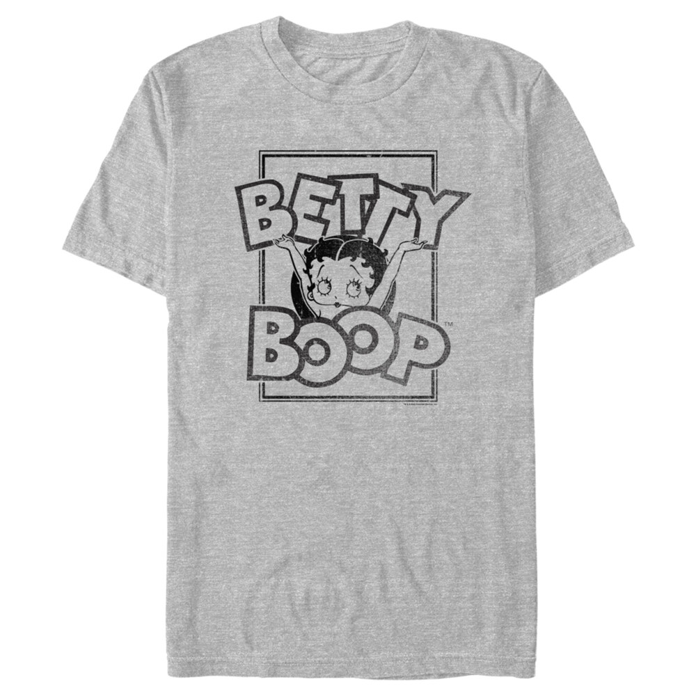 Men's Betty Boop Distressed Poster  Adult T-Shirt