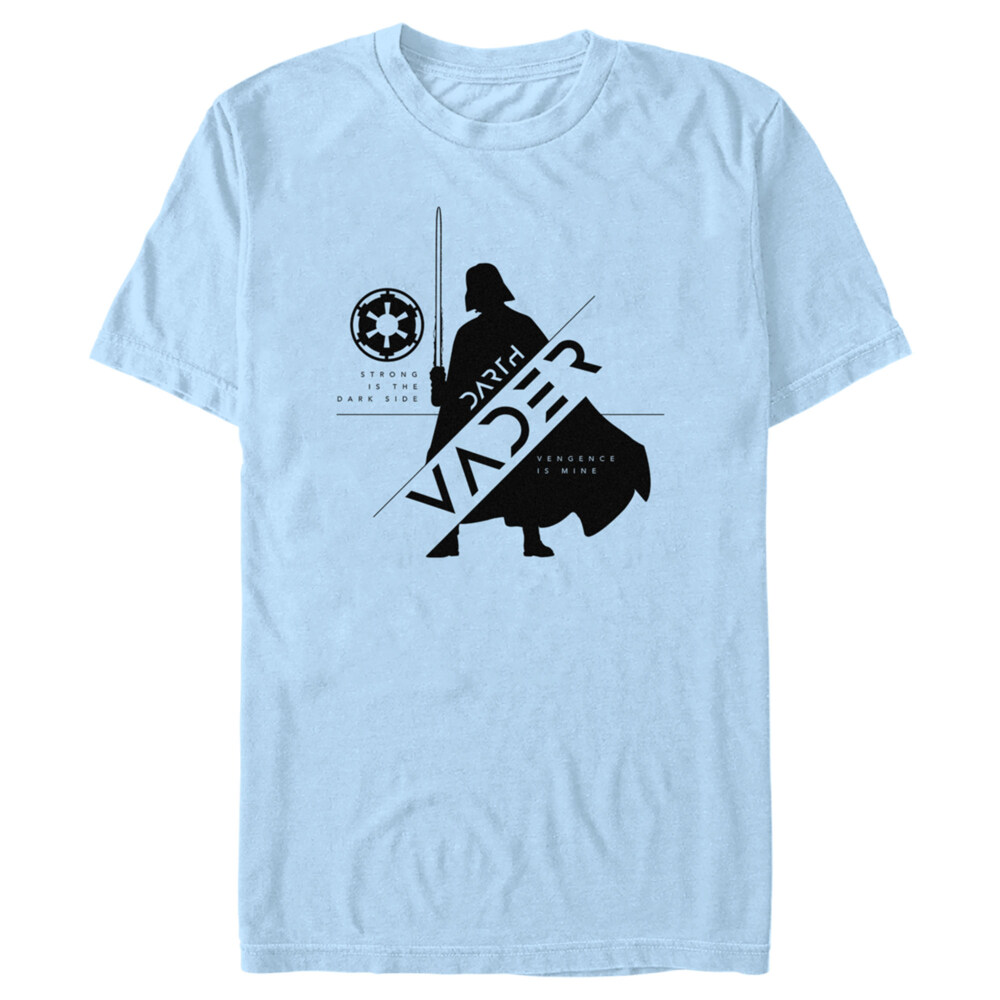 Men's Star Wars: Obi-Wan Kenobi Darth Vader Strong is the Dark Side Silhouette  Adult T-Shirt