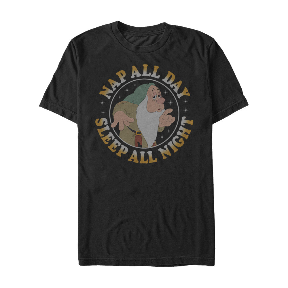 Men's Snow White and the Seven Dwarves Sleepy  Adult T-Shirt