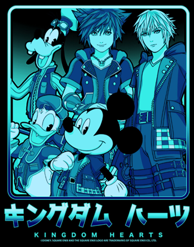 Men's Kingdom Hearts 3 Heroes In a Box  Adult Sweatshirt