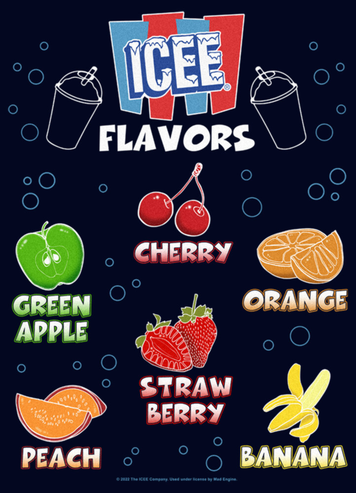 Men's ICEE Flavor Chart  Adult T-Shirt