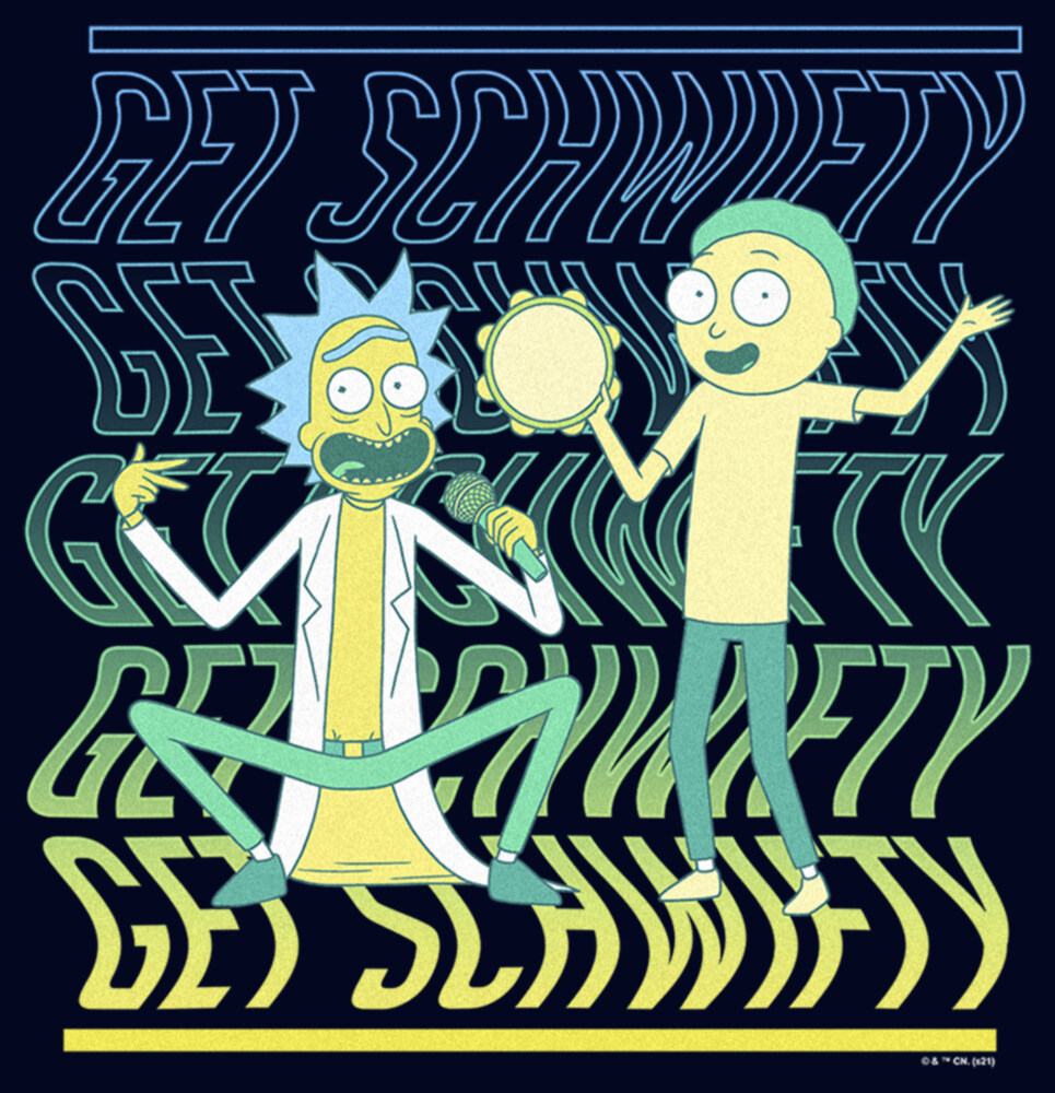 Men's Rick And Morty Get Schwifty Dance  Adult T-Shirt