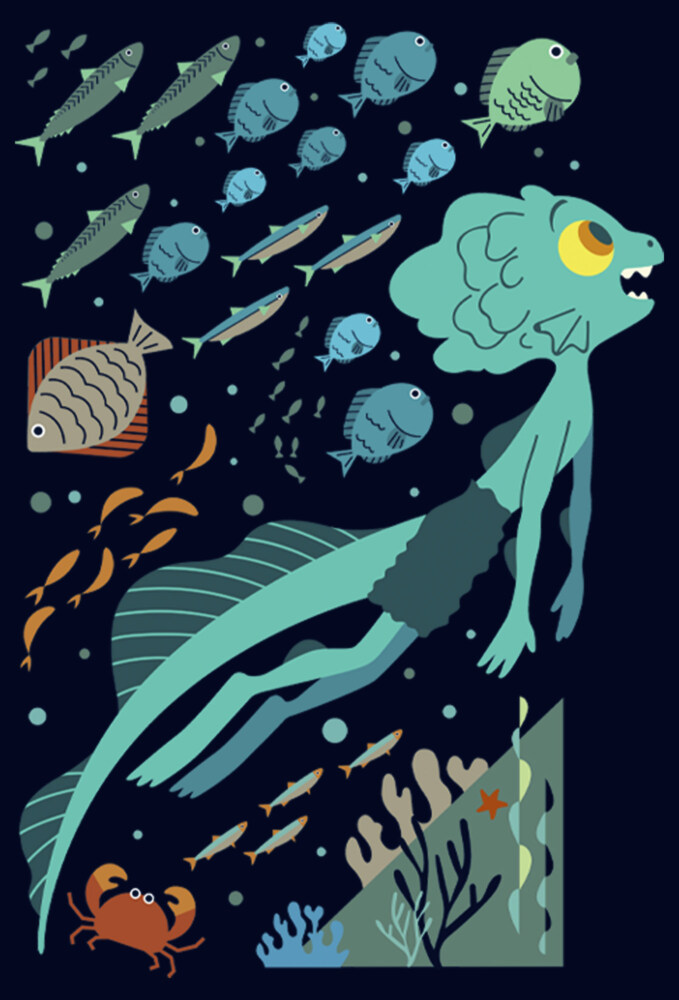 Men's Luca Under the Sea Adventure  Adult T-Shirt