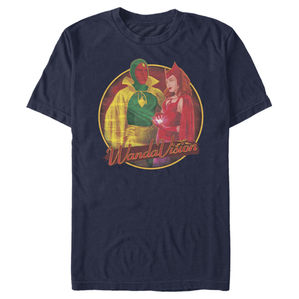 Men's Marvel WandaVision Halloween Wanda and Vision  Adult T-Shirt