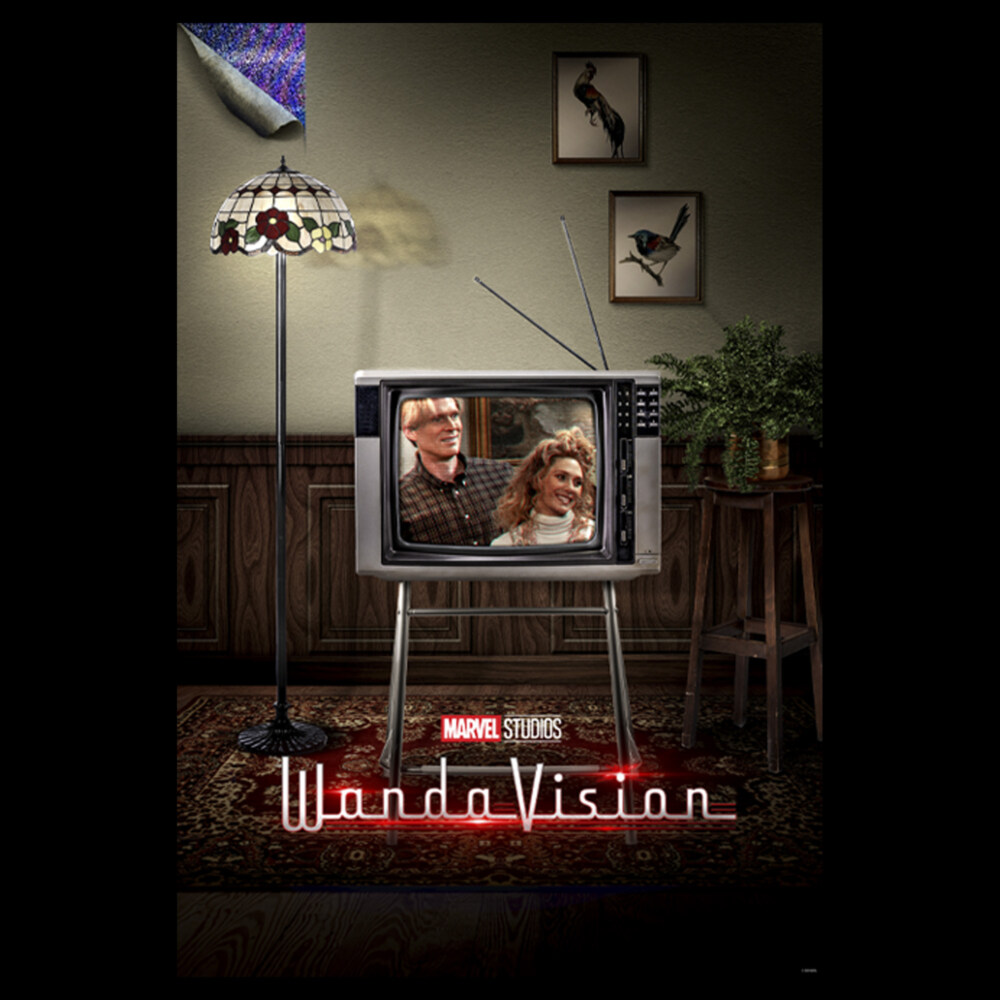 Men's Marvel WandaVision '80s Televison Poster  Adult T-Shirt