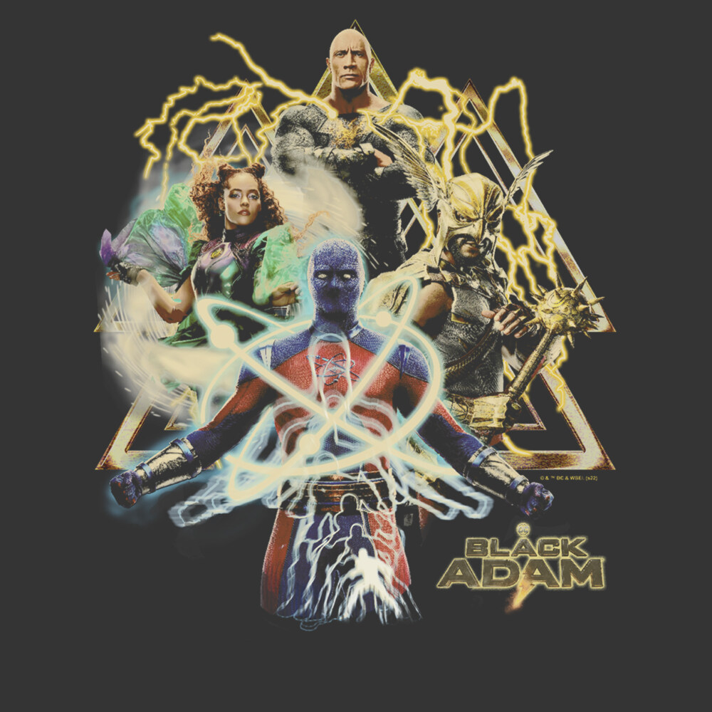 Men's Black Adam Ready to Fight  Adult T-Shirt