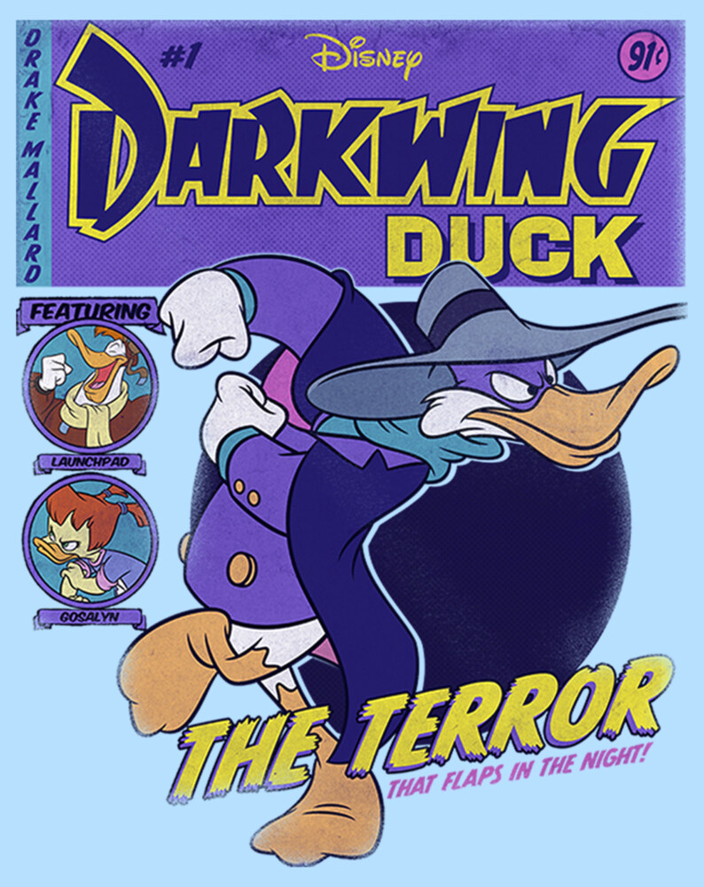Men's Darkwing Duck Comic Cover  Adult T-Shirt