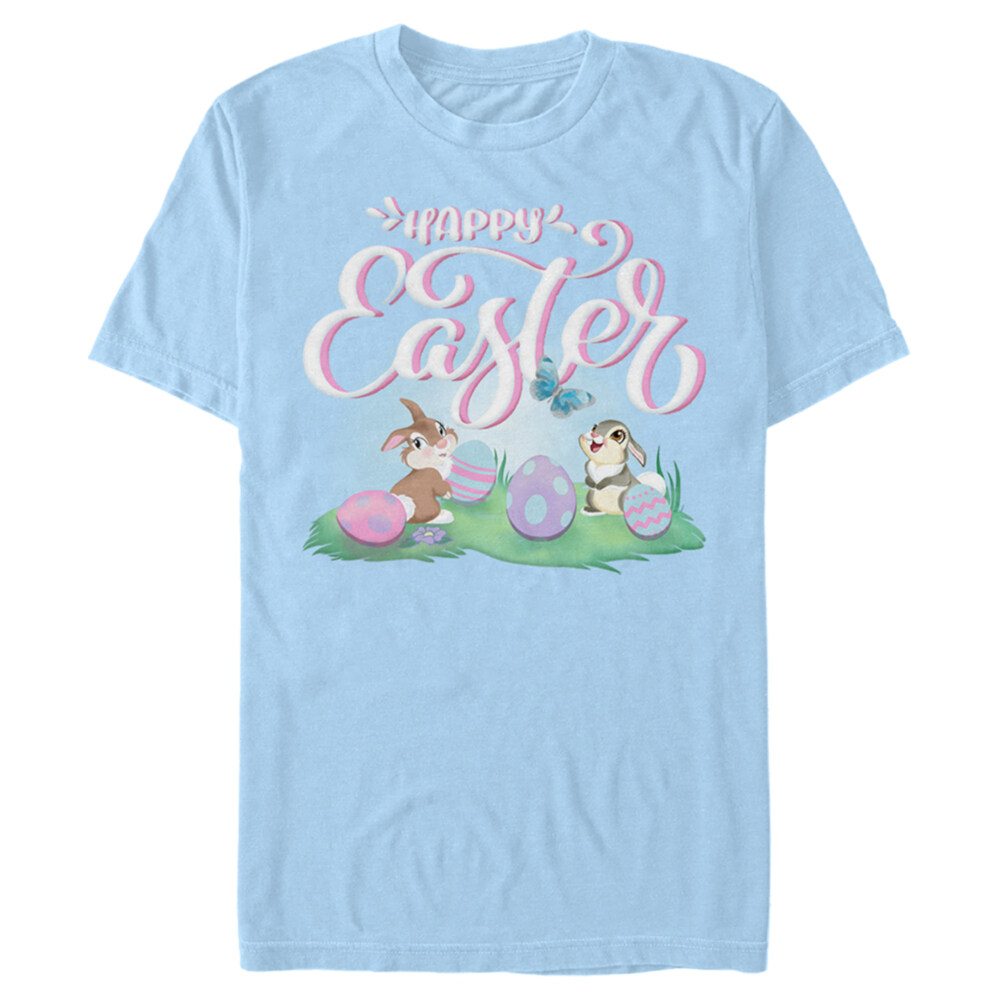 Men's Bambi Happy Easter Thumper  Adult T-Shirt