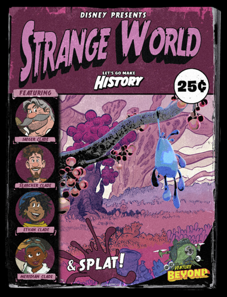 Men's Strange World Comic Book Cover  Adult Long Sleeve Shirt