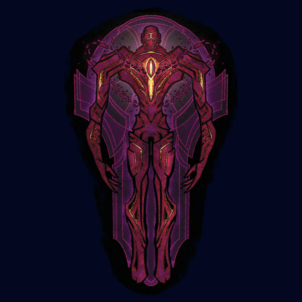 Men's Marvel Eternals Kro Stained Glass  Adult T-Shirt