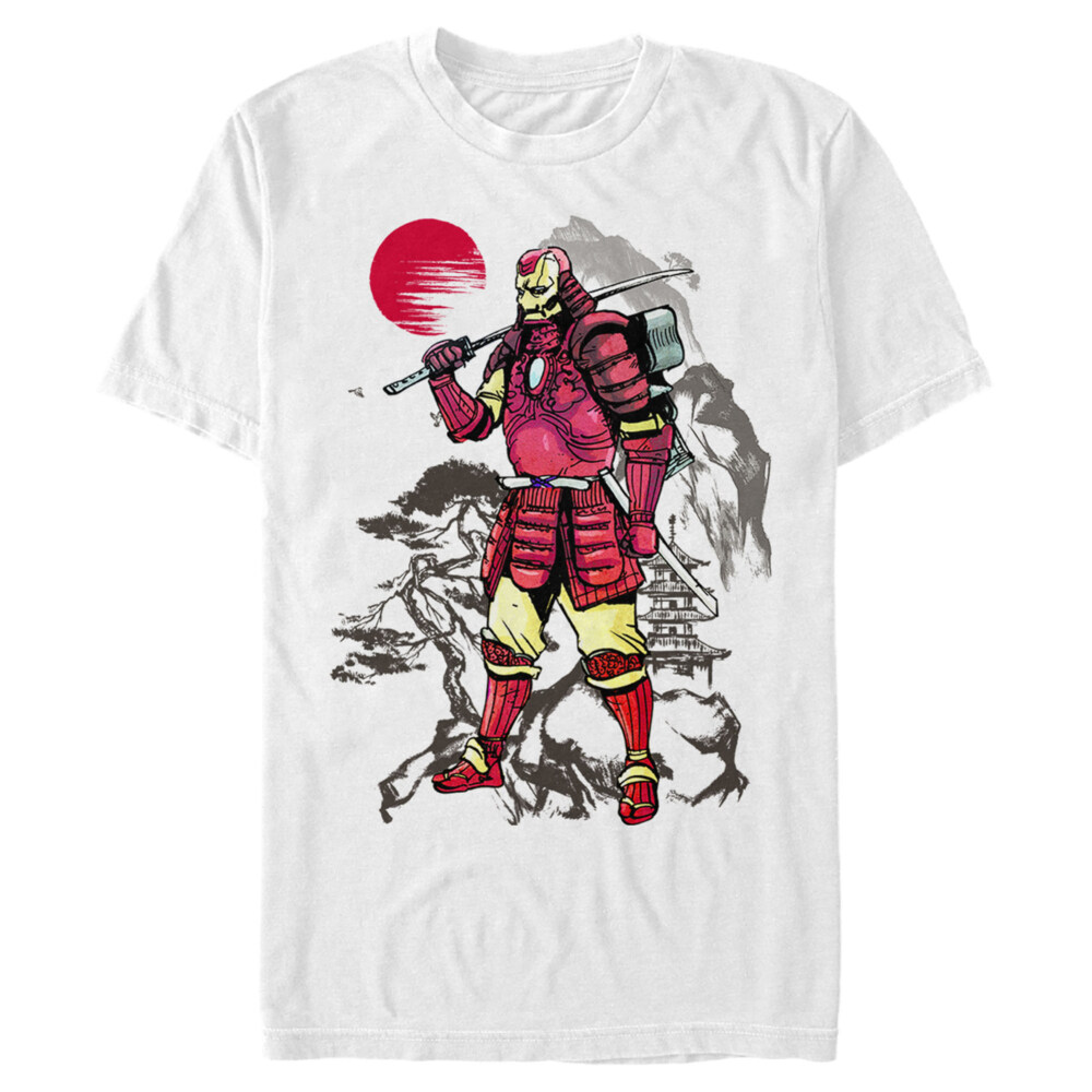Men's Marvel Iron Man Samurai Warrior  Adult T-Shirt