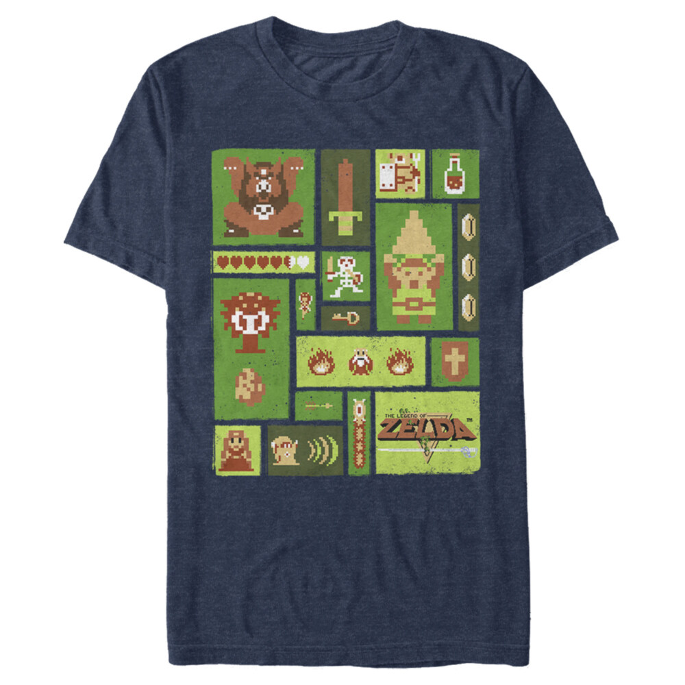 Men&#039;s Nintendo Legend of Zelda Collage  Adult T-Shirt