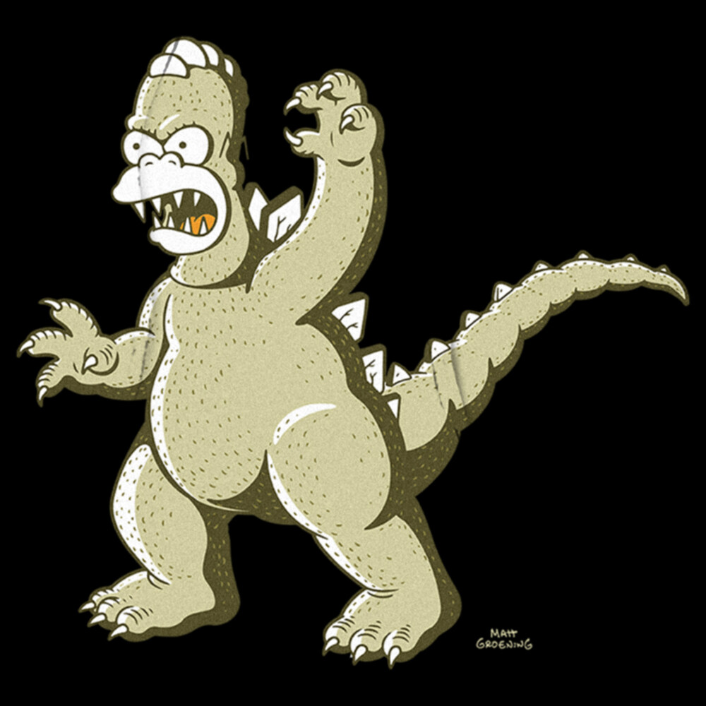 Men's The Simpsons Homerzilla  Adult Pull Over Hoodie