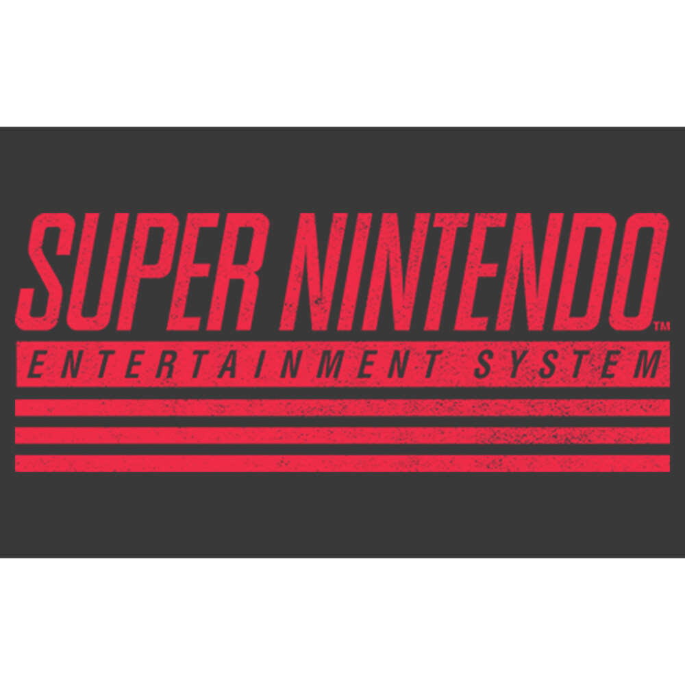 Men's Nintendo Retro SNES Logo  Adult Pull Over Hoodie