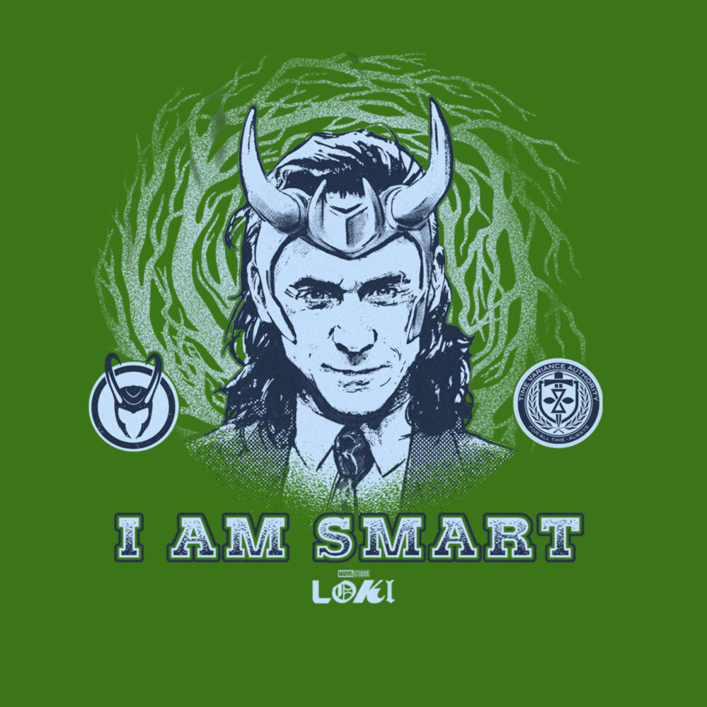 Men's Marvel Loki I Am Smart  Adult T-Shirt