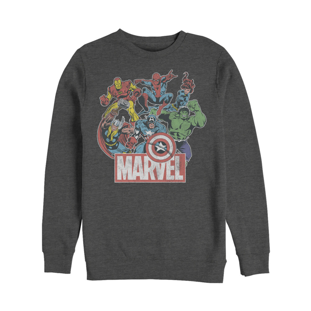 Men's Marvel Classic Hero Collage  Adult Sweatshirt