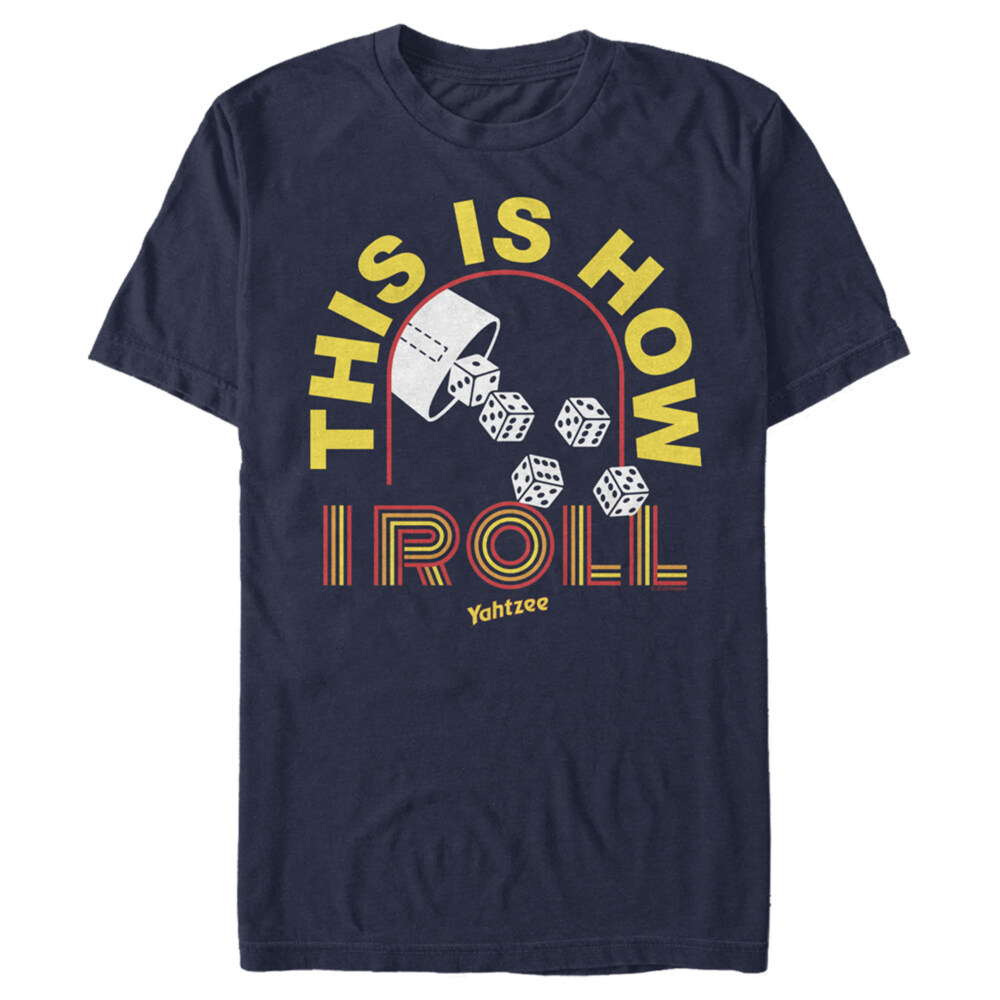 Men's Yahtzee Retro How I Roll  Adult T-Shirt