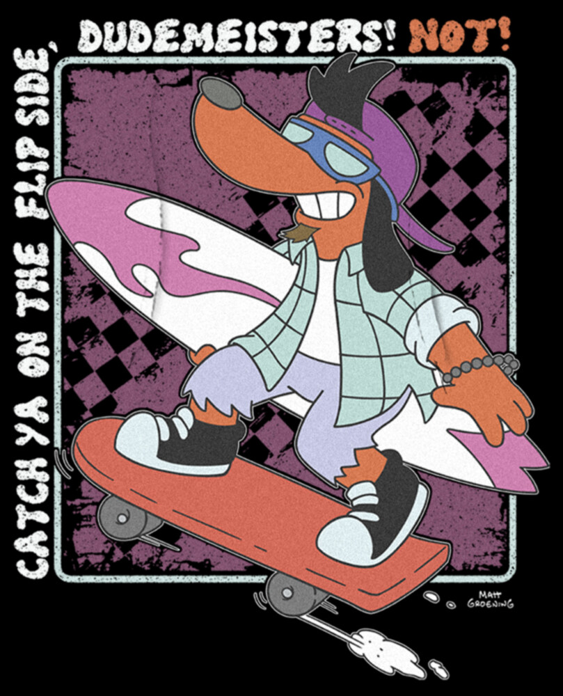 Men's The Simpsons Catch Ya on the Flip Side  Adult Pull Over Hoodie