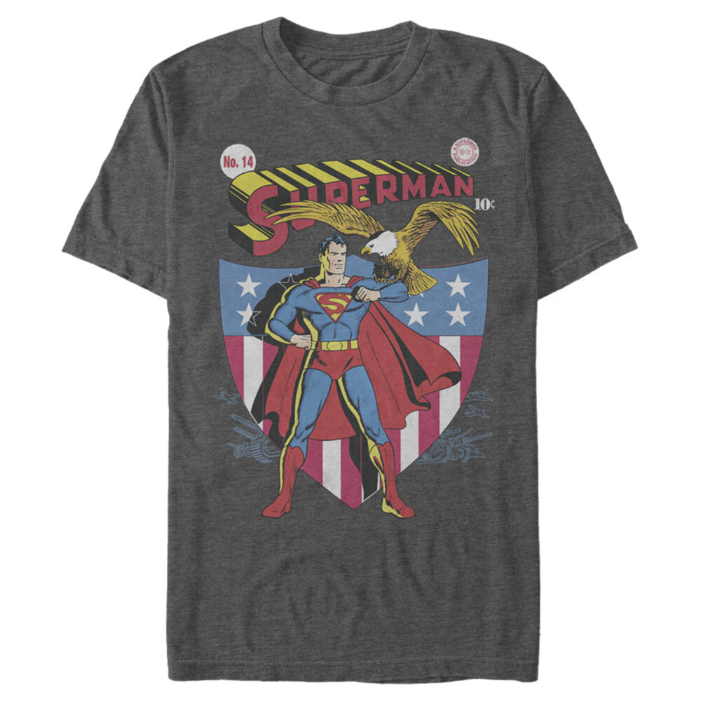 Men's Superman American Hero  Adult T-Shirt