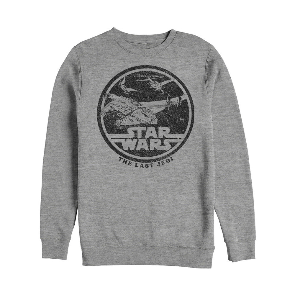 Men's Star Wars The Last Jedi Millennium Falcon Battle  Adult Sweatshirt