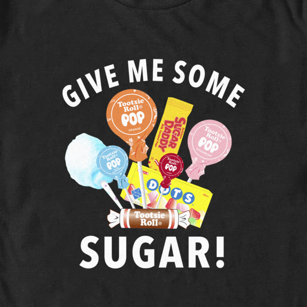 Men's Tootsie Roll Give Me Some Sugar Candy  Adult T-Shirt