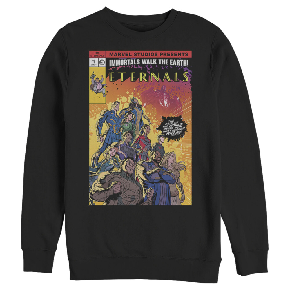Men's Marvel Eternals Heroes Comic Book Cover  Adult Sweatshirt