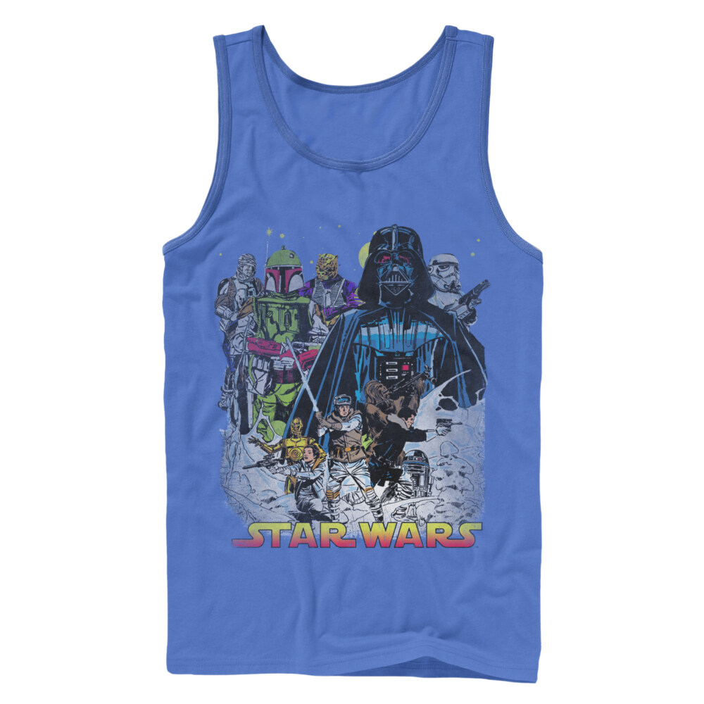 Men's Star Wars Ice Planet Hoth Illustration  Adult Tank Top