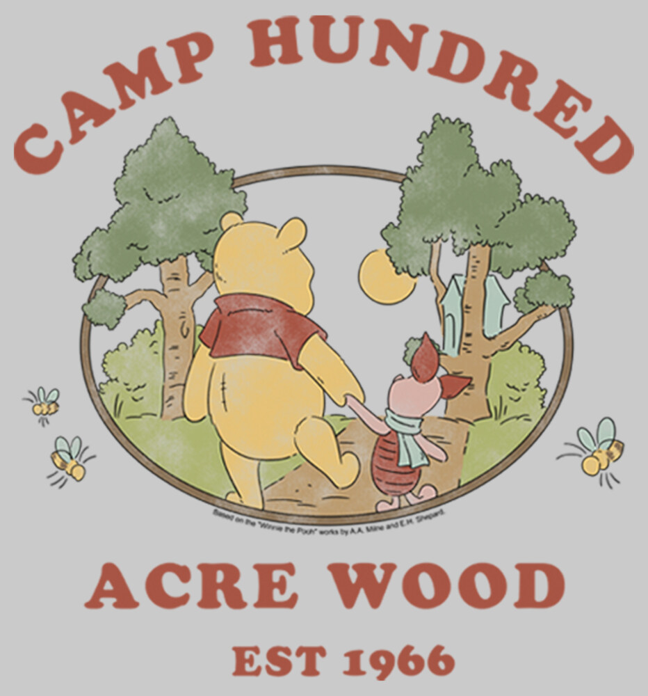 Men's Winnie the Pooh Camp Hundred Acre Wood  Adult Sweatshirt