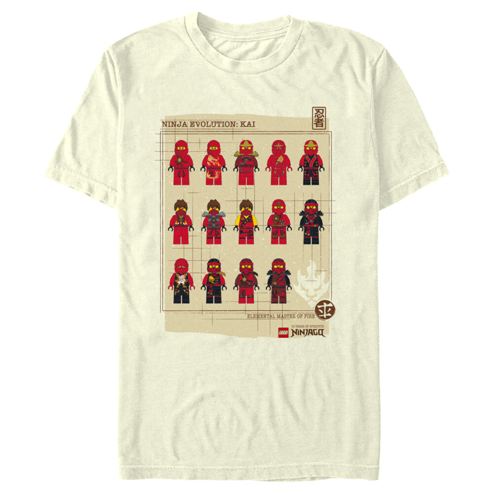 Men's LEGO: Ninjago Master of Fire Evolution  Adult T-Shirt