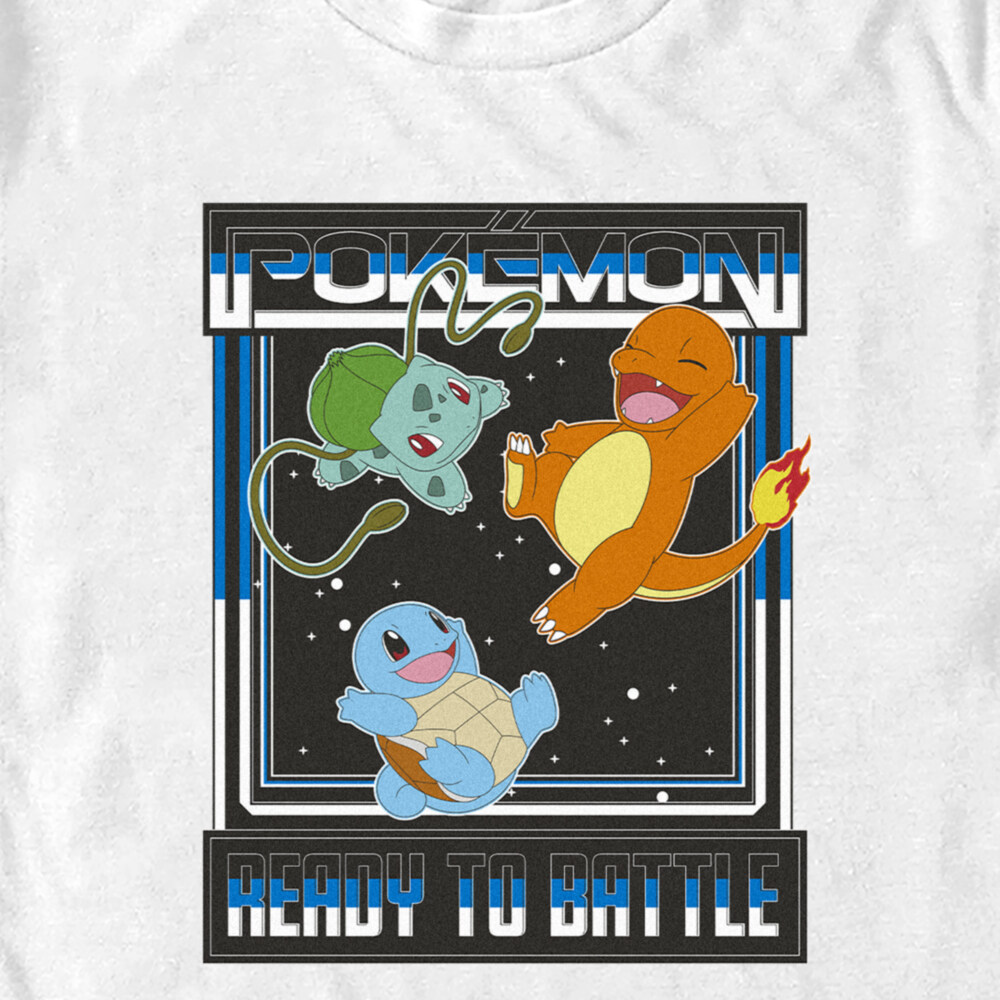 Men's Pokemon Ready To Battle Trio  Adult T-Shirt