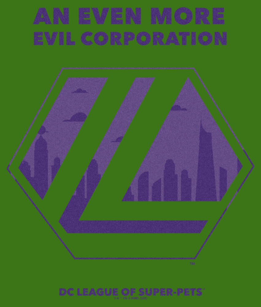 Men's DC League of Super-Pets Even More Evil Corporation Logo  Adult T-Shirt
