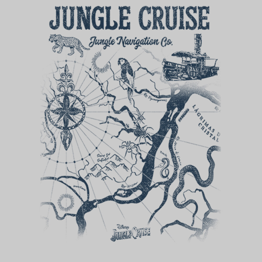 Men's Jungle Cruise Map of the Jungle  Adult Sweatshirt