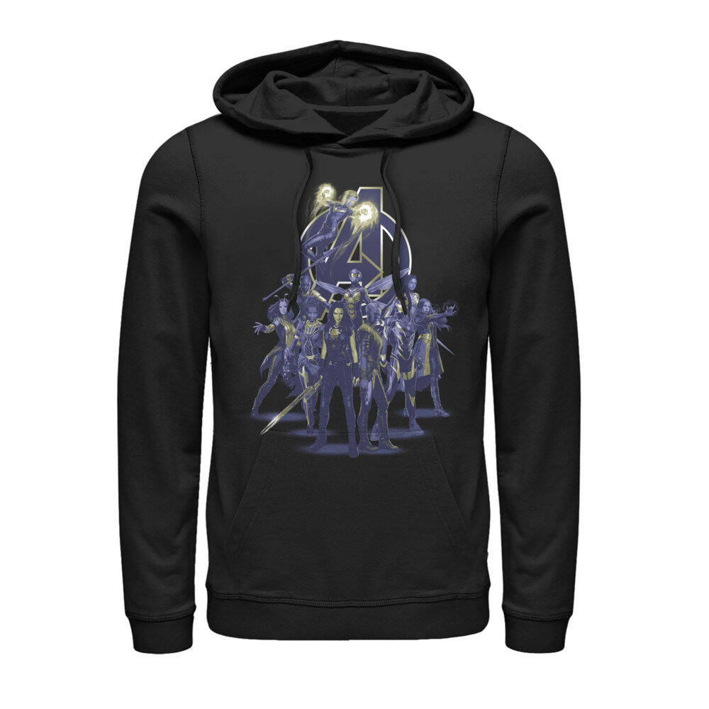 Men's Marvel Avengers: Endgame Heroine  Collage  Adult Pull Over Hoodie