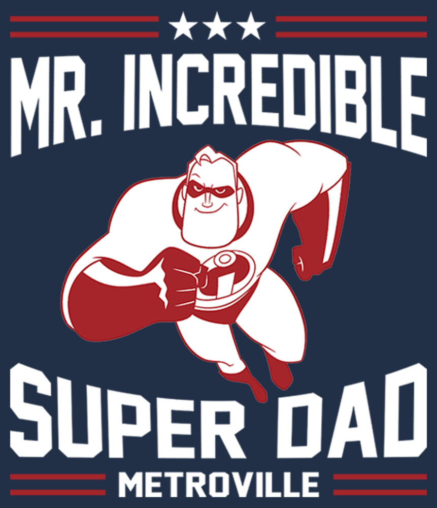 Men's The Incredibles Mr. Incredible Super Dad  Adult Long Sleeve Shirt