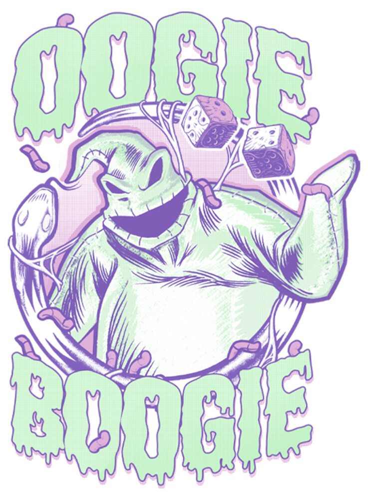 Men's The Nightmare Before Christmas Slimy Oogie Boogie  Adult T-Shirt