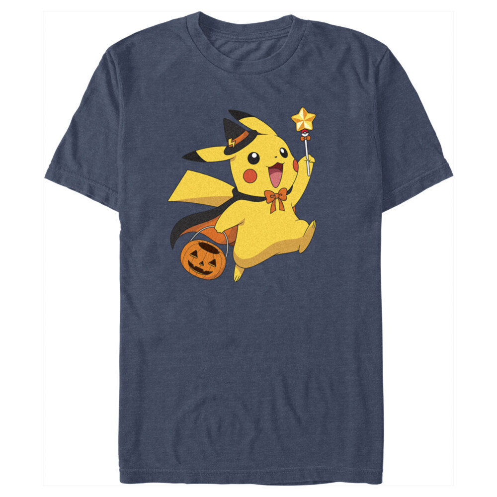 Men's Pokemon Halloween Pikachu Wizard Costume  Adult T-Shirt