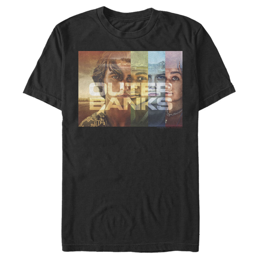 Men's Outer Banks Faces Poster  Adult T-Shirt