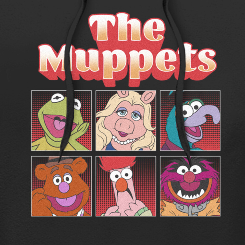 Men's The Muppets Boxed Characters  Adult Pull Over Hoodie
