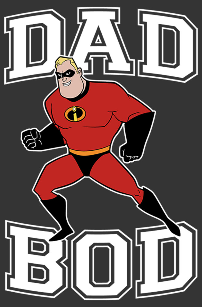 Men's The Incredibles Mr. Incredible Dad Bod  Adult T-Shirt
