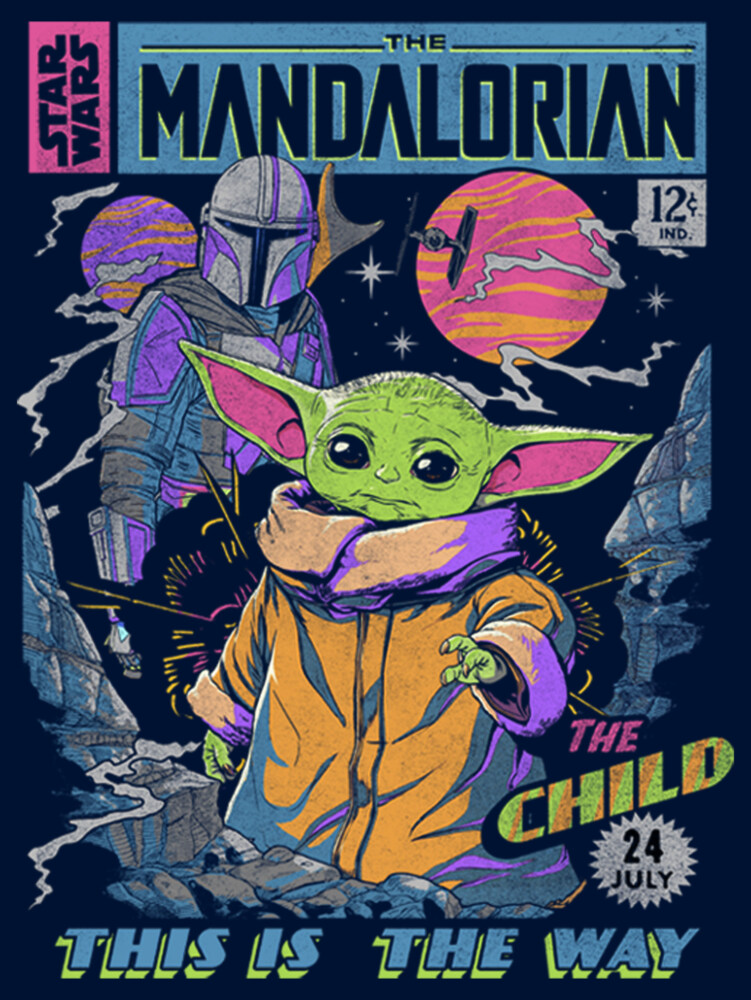 Men's Star Wars: The Mandalorian 12 Cents Retro Comic  Adult Sweatshirt