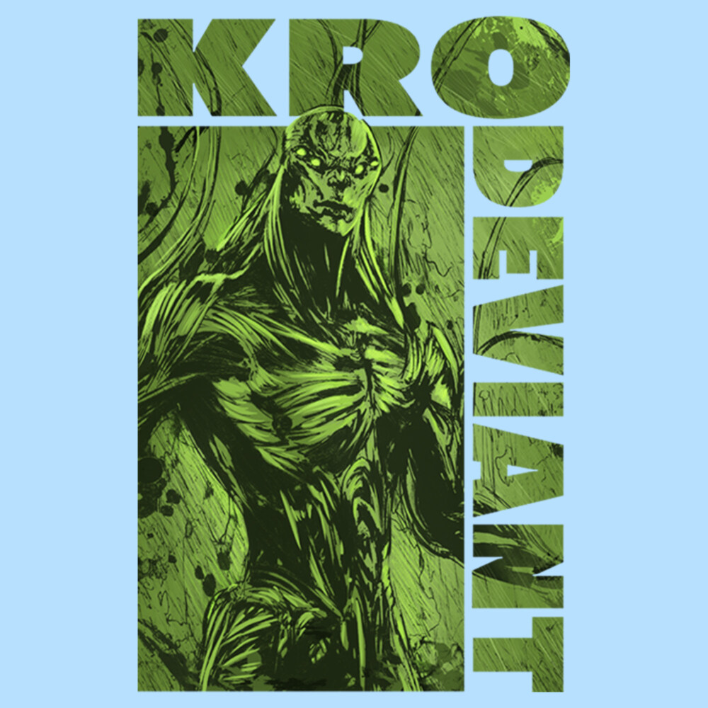 Men's Marvel Eternals Kro Deviant Green  Adult T-Shirt