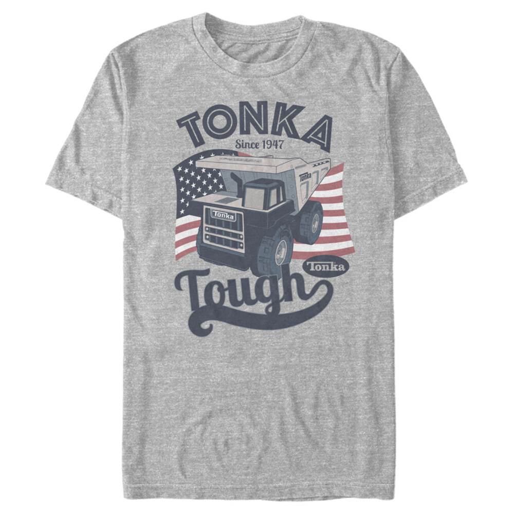 Men's Tonka American Flag Tough  Adult T-Shirt